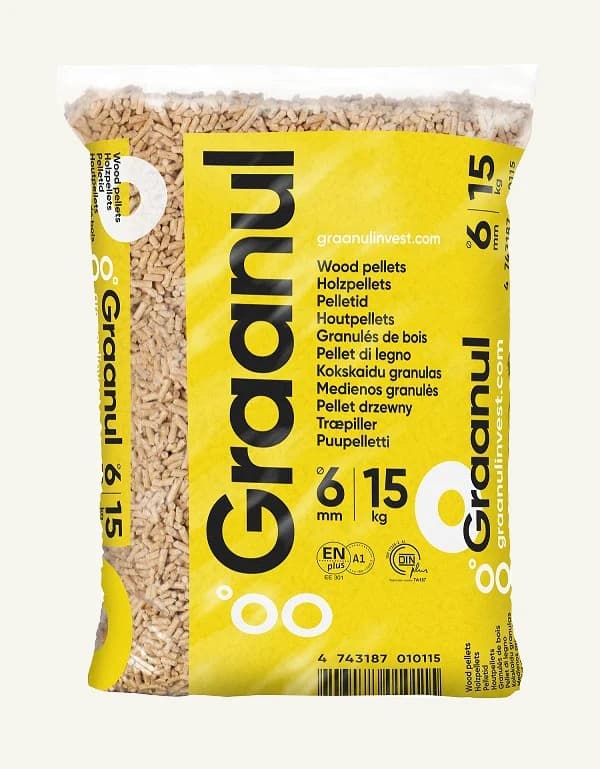 ENplus® A1 wood pellets in 15 kg bags
